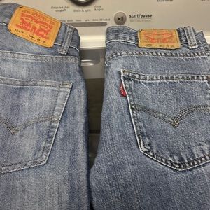 Levi’s boys jeans size 12, 2 pairs